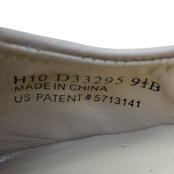 Cole Haan Women’s Cream Leather Bow Cape Toe Wedge Flats Size 9.5B - Picture 6 of 9